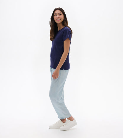 Essential Crew Neck Tee - Patriot Blue - Hatley Women
