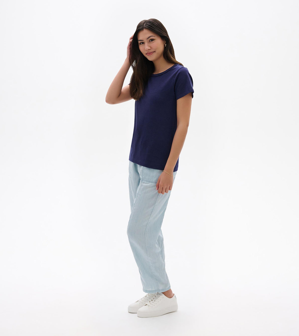 Essential Crew Neck Tee - Patriot Blue - Hatley Women