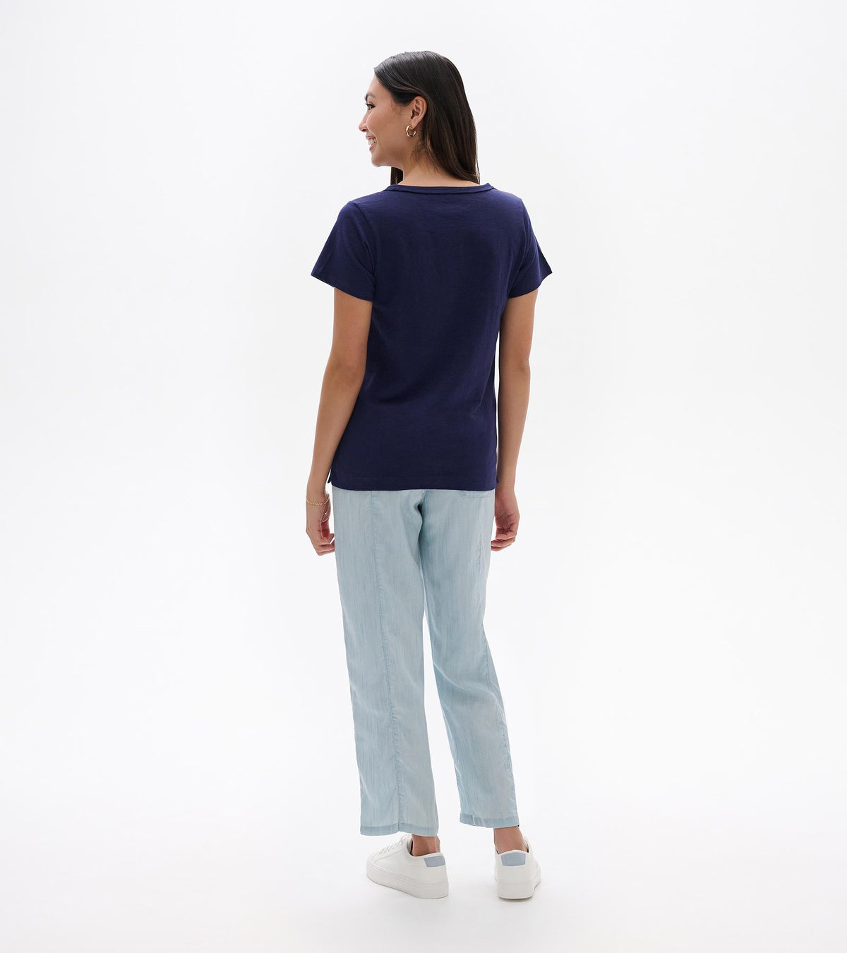 Essential Crew Neck Tee - Patriot Blue - Hatley Women