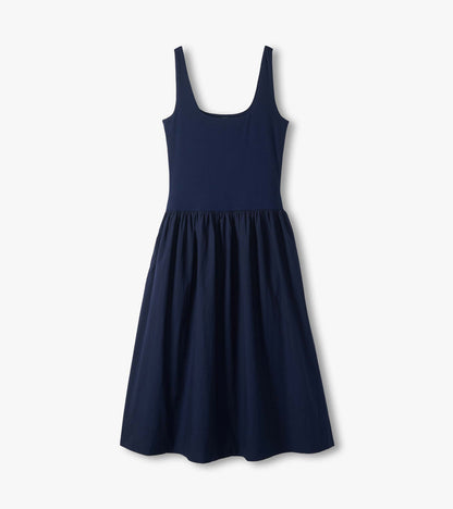 Mix Media Midi Dress - Patriot Blue - Hatley Women