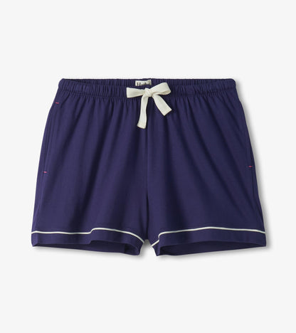 Women's Classic Navy Short Pajama Set - Hatley Women