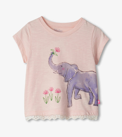 Baby & Toddler Girls Elephant T-Shirt & Short Set - Hatley Baby & Toddler