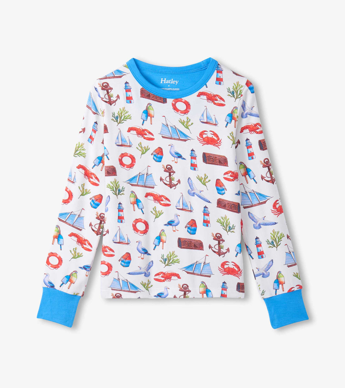 Boys Painted Seascape Bamboo Pajama Set - Hatley Boys