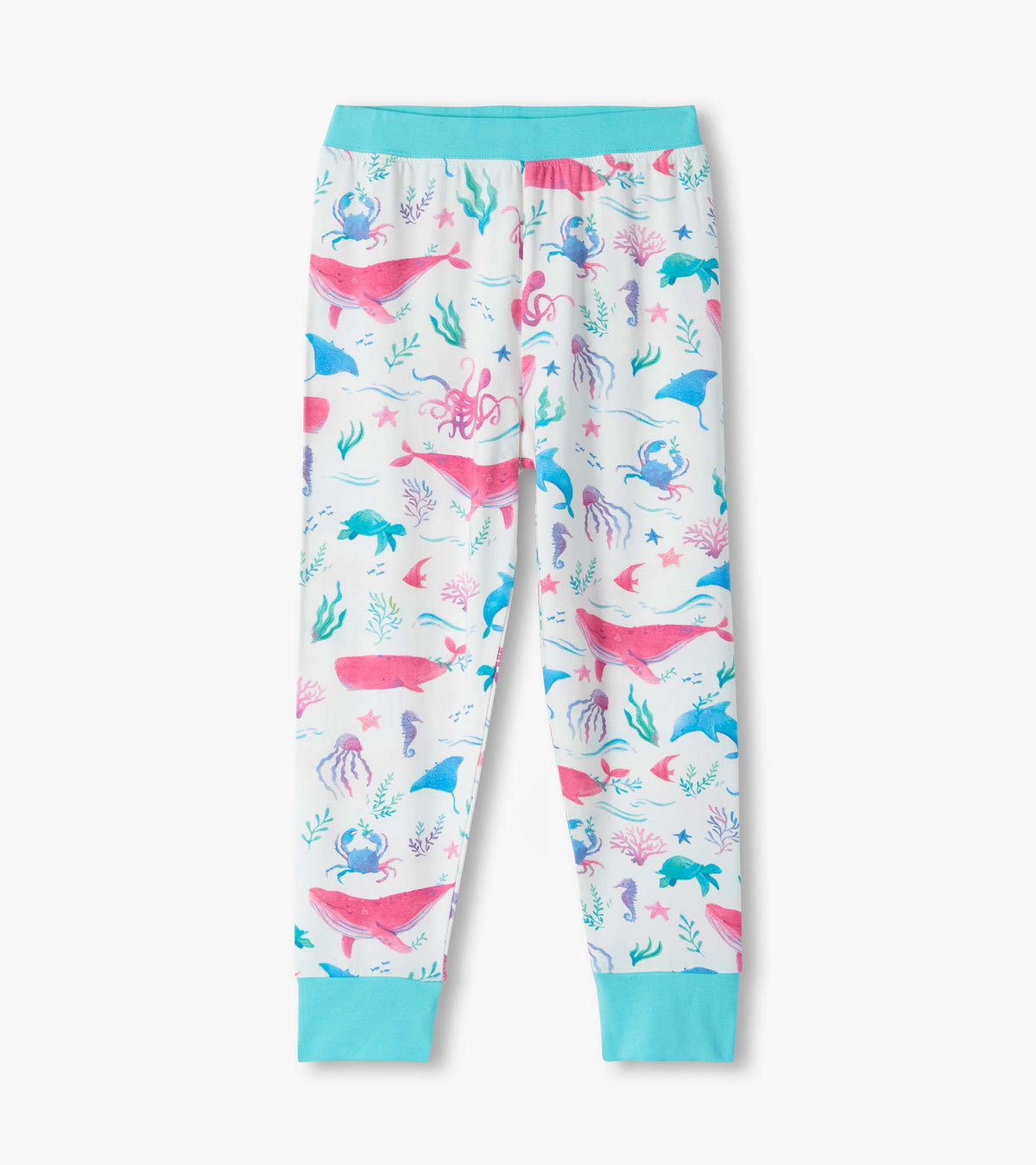 Girls Painted Sealife Bamboo Pajama Set - Hatley Girls