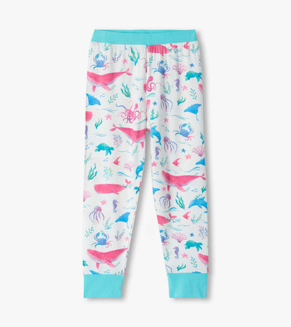 Girls Painted Sealife Bamboo Pajama Set - Hatley Girls