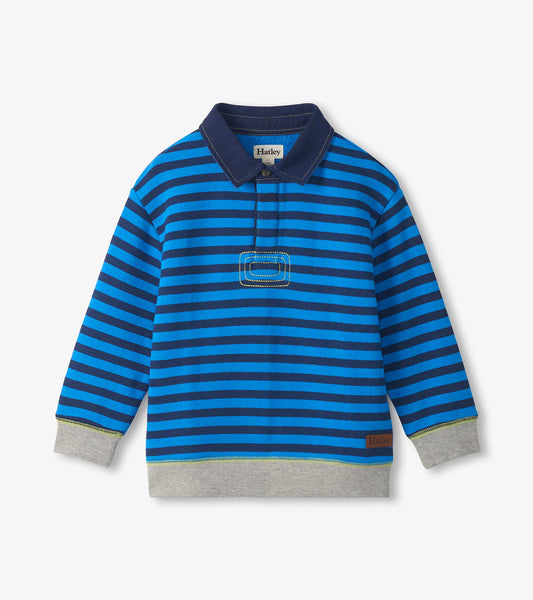 Boys Printed Stripes Rugby Sweatshirt - Hatley Boys