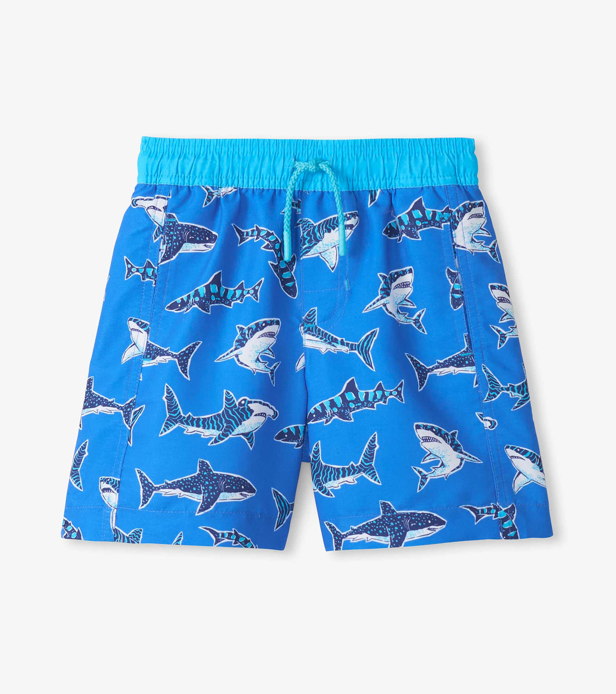 Boys Patterned Sharks Swim Trunks - Hatley Boys
