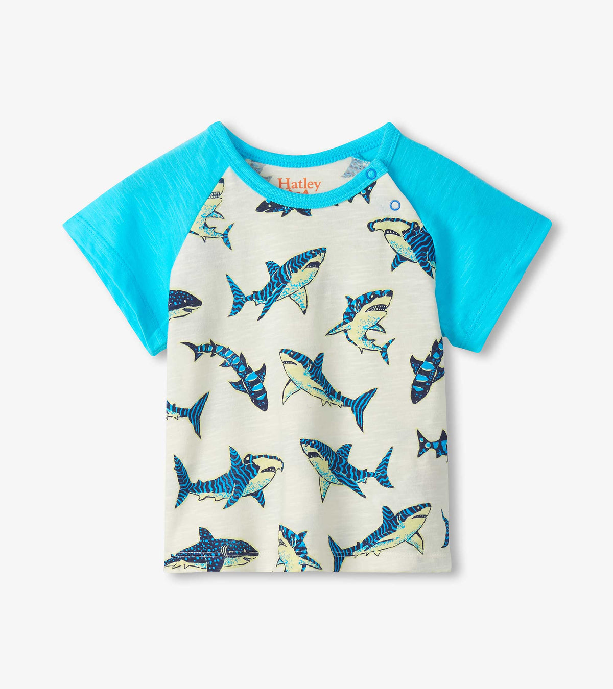 Baby & Toddler Boys Glow in the Dark Sharks Raglan T-Shirt - Hatley Baby & Toddler