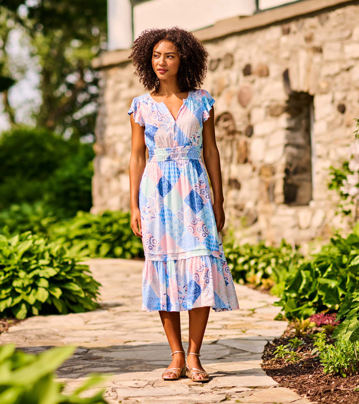 Fiona Dress - Mixed Match Patches - Hatley Women
