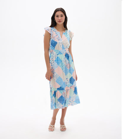Fiona Dress - Mixed Match Patches - Hatley Women