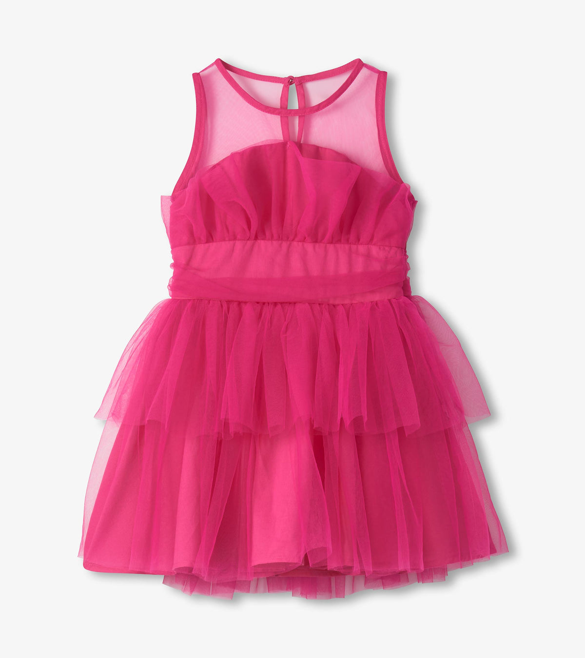 Girls Fuchsia Tulle Party Dress - Hatley Girls