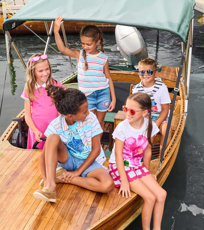 Girls Rainbow Berry Stripe Crochet Tank - Hatley Girls
