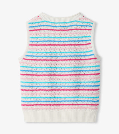 Girls Rainbow Berry Stripe Crochet Tank - Hatley Girls