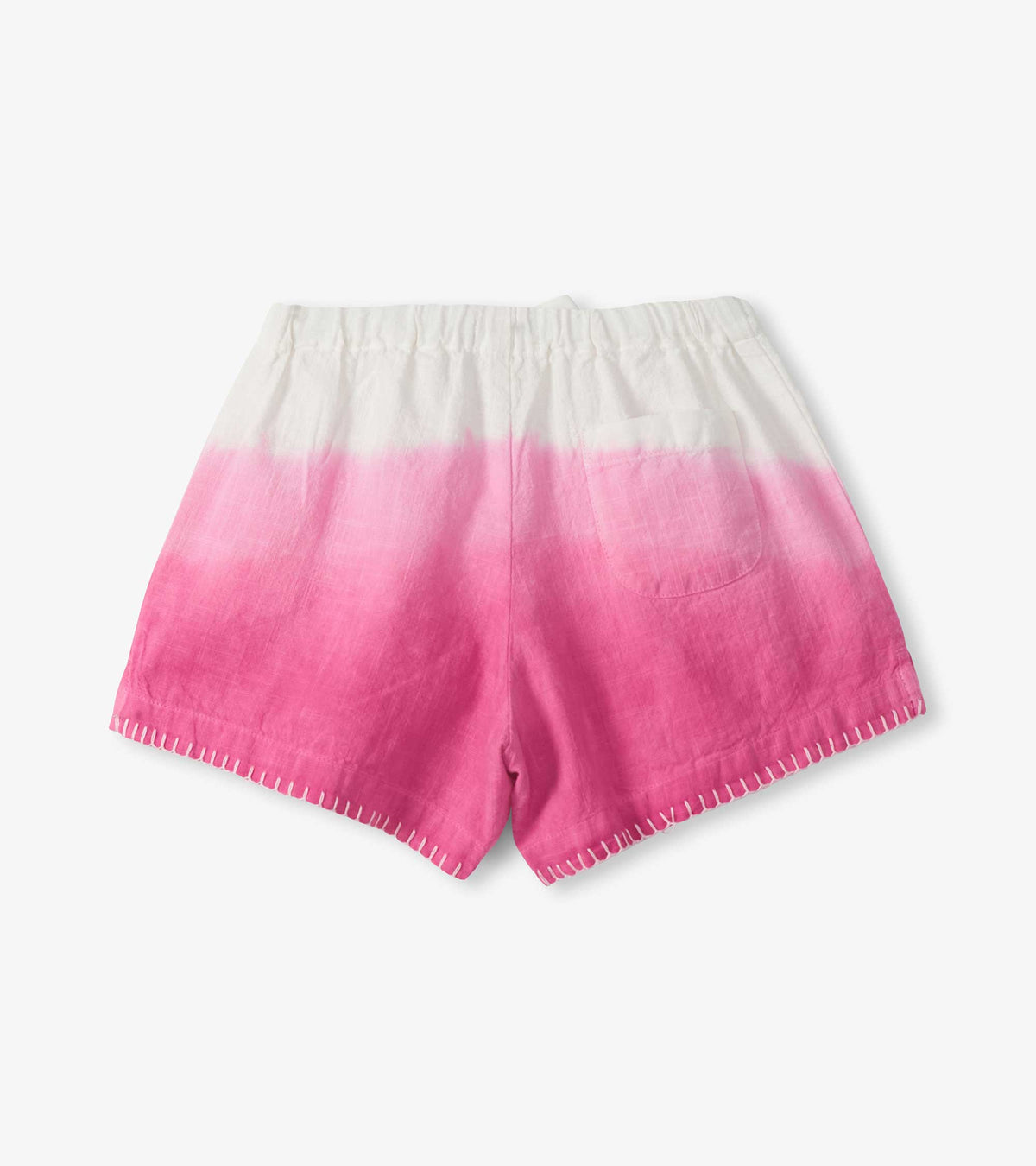 Girls Raspberry Dip Dye Woven Easy Shorts - Hatley Girls