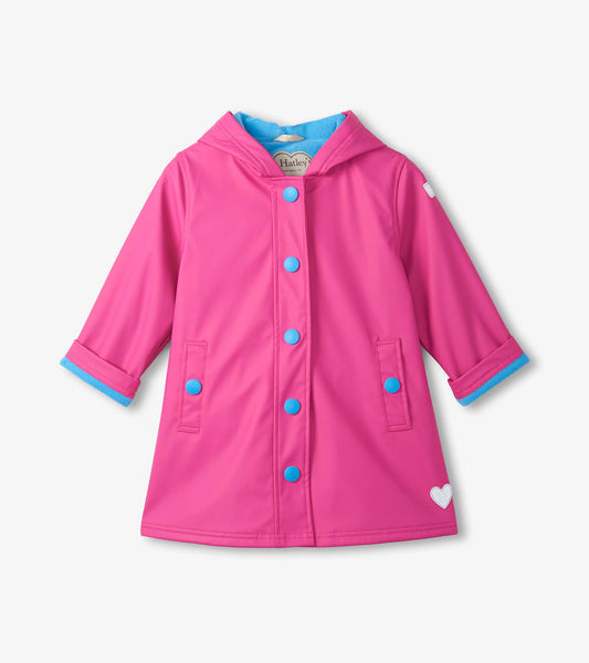 Girls Raspberry Rose Rain Jacket - Hatley Girls