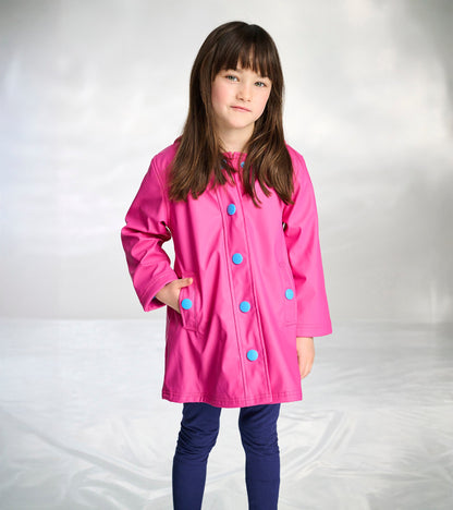 Girls Raspberry Rose Rain Jacket - Hatley Girls