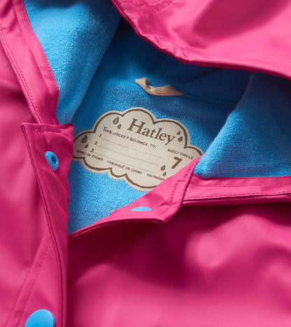 Girls Raspberry Rose Rain Jacket - Hatley Girls