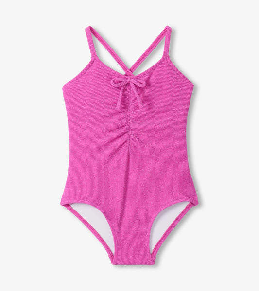Girls Hot Pink One-Piece Swimsuit - Hatley Girls
