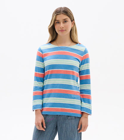 Button Breton - Azure Stripes - Hatley Women