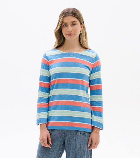 Button Breton - Azure Stripes - Hatley Women
