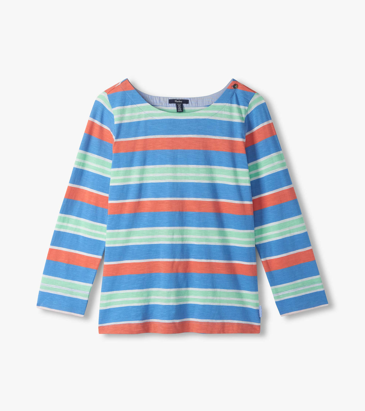 Button Breton - Azure Stripes - Hatley Women