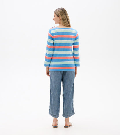 Button Breton - Azure Stripes - Hatley Women