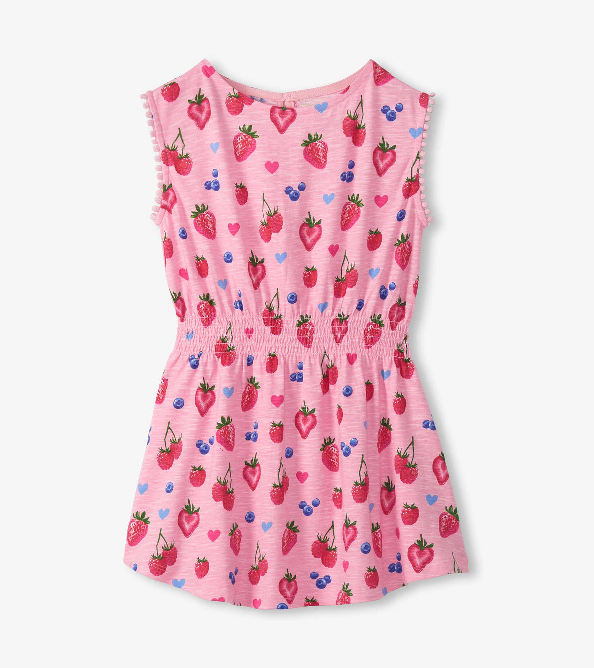 Girls Summer Berries Smocked Waist Dress - Hatley Girls