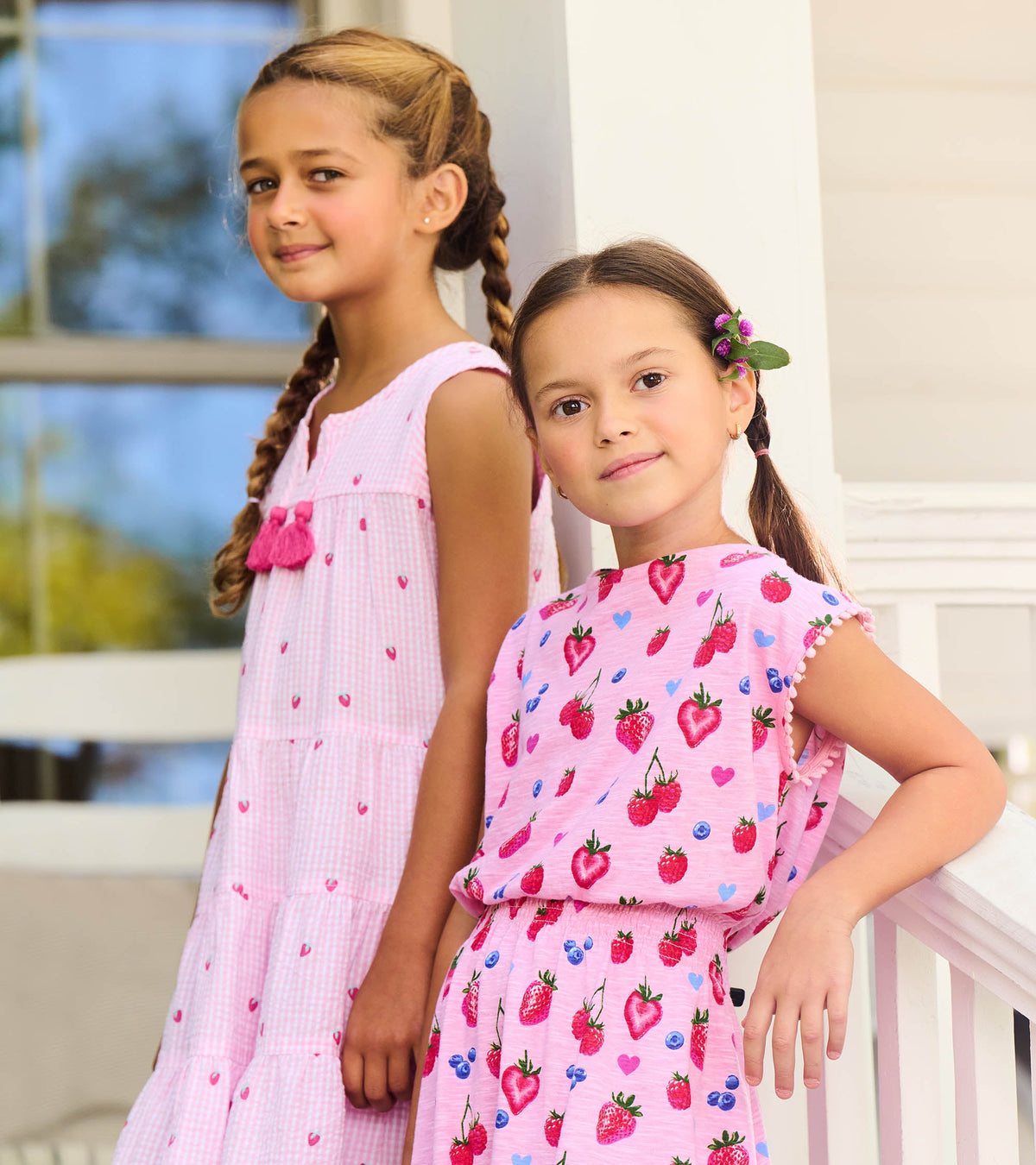 Girls Summer Berries Smocked Waist Dress - Hatley Girls