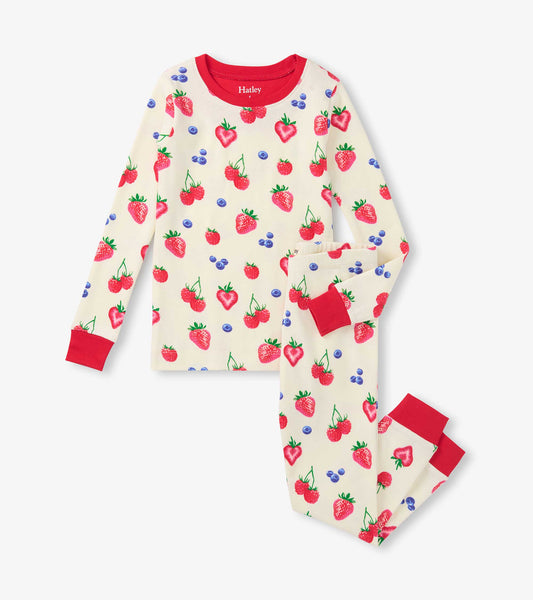 Girls Summer Berries Cotton Pajama Set - Hatley Girls