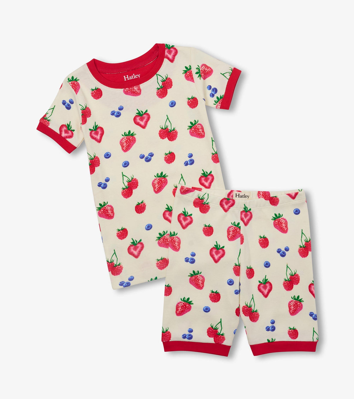Girls Summer Berries Cotton Short Pajama Set - Hatley Girls