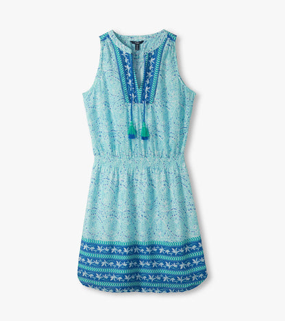 Chloe Dress - Beach Glass Ikat - Hatley Women