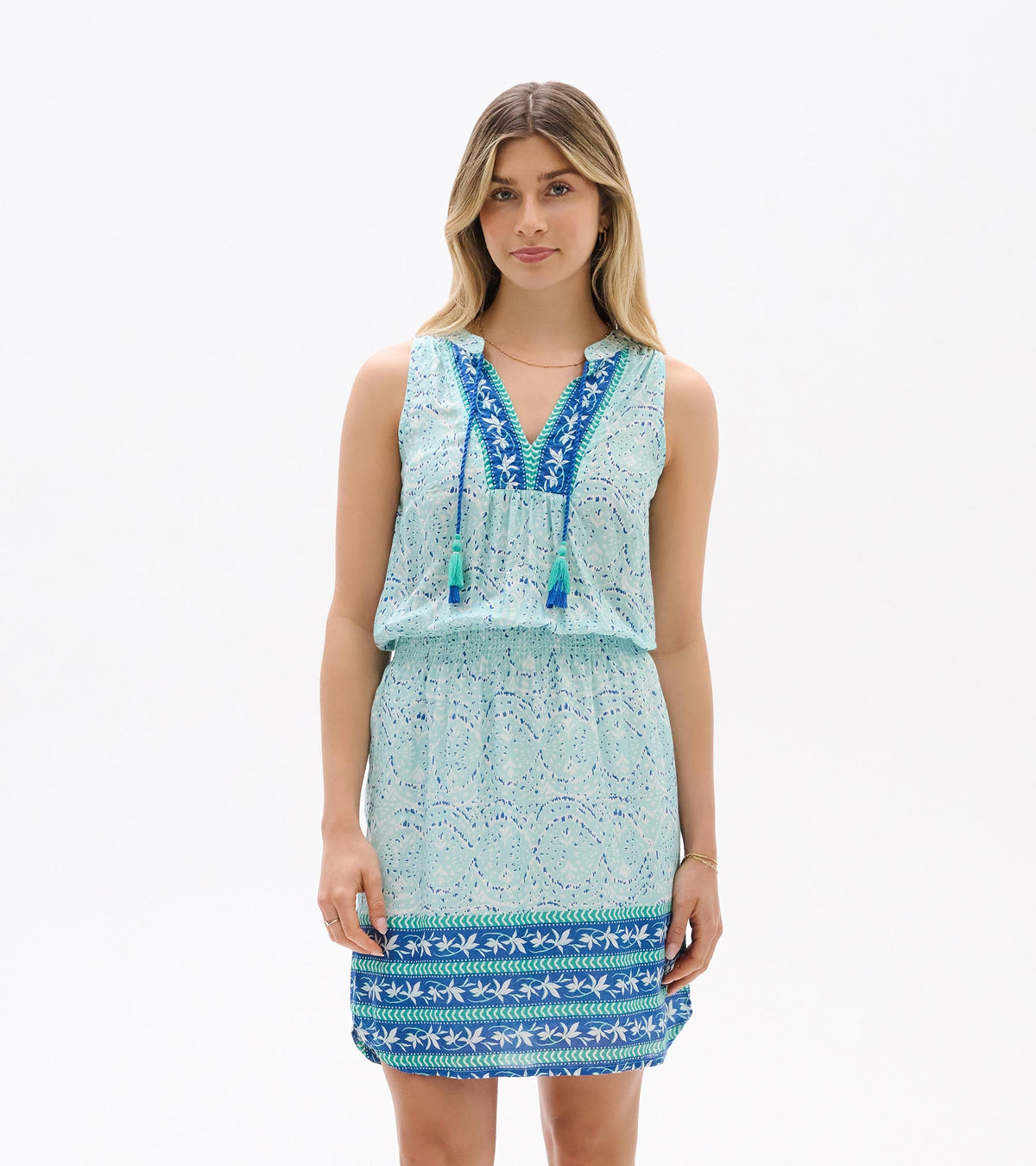Chloe Dress - Beach Glass Ikat - Hatley Women