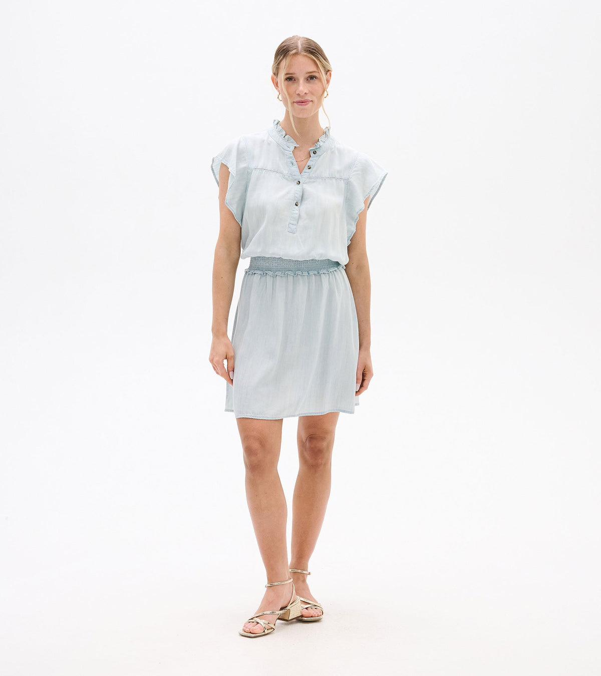 Ava Dress - Soft Blue Wash - Hatley Women