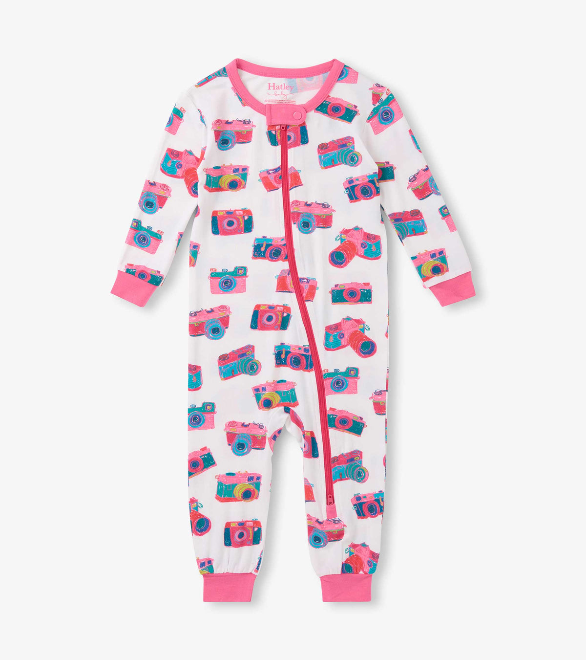 Baby Girls Sketchy Cameras Bamboo Sleeper - Hatley Baby & Toddler