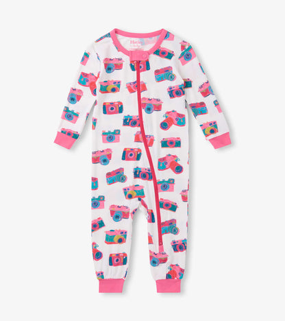 Baby Girls Sketchy Cameras Bamboo Sleeper - Hatley Baby & Toddler