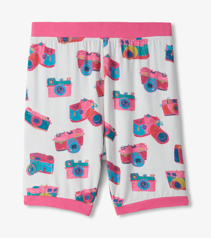 Girls Sketchy Cameras Bamboo Short Pajama Set - Hatley Girls