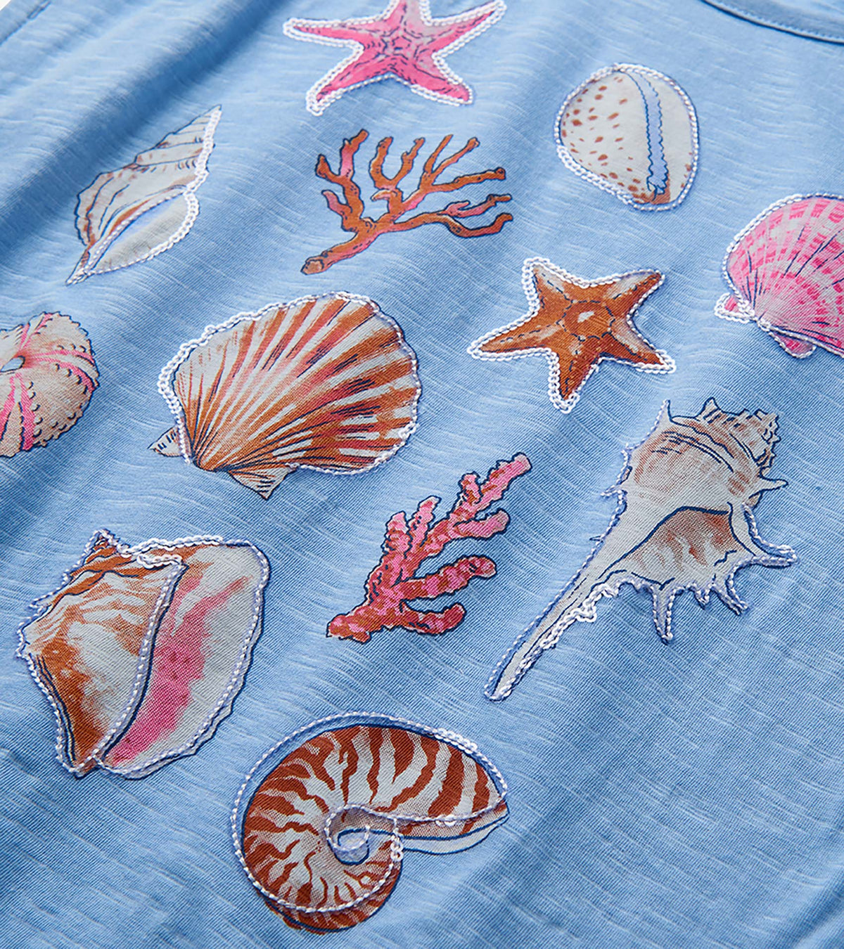Girls Sea Shell Cinched Shoulder Top - Hatley Girls