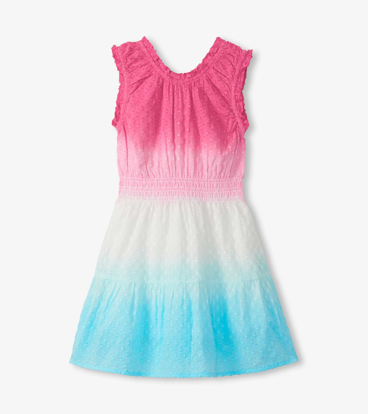 Girls Summer Garden Dip Dye Gathered Dress - Hatley Girls