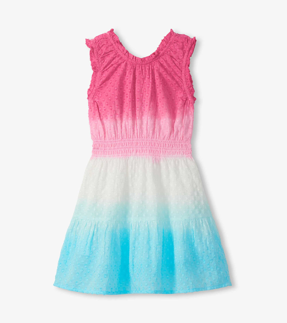 Girls Summer Garden Dip Dye Gathered Dress - Hatley Girls