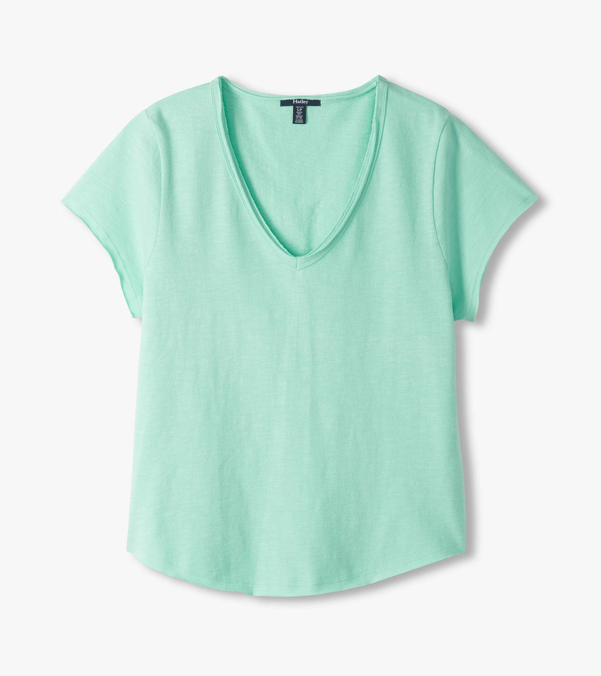 Sadie V-Neck Tee - Sea Glass - Hatley Women