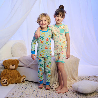 Girls Springtime Hummingbirds Bamboo Short Pajama Set - Hatley Girls