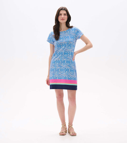 Zip-Back Tee Dress - Soft Ikat - Hatley Women