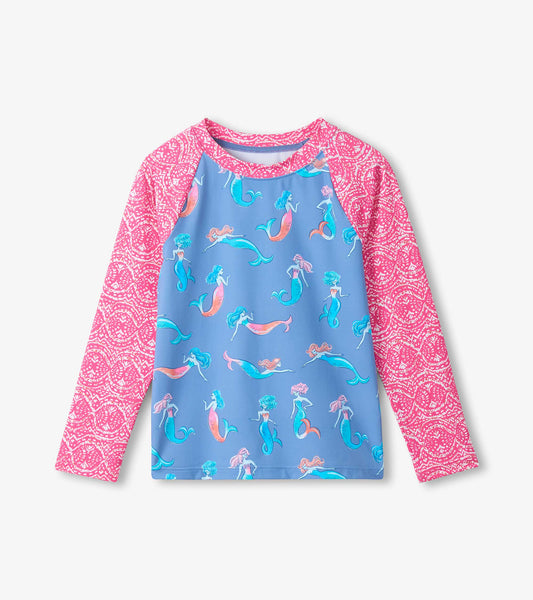 Girls Mermaids Long Sleeve Rashguard - Hatley Girls
