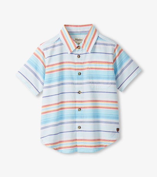 Boys Sunset Stripes Button Down Shirt - Hatley Boys