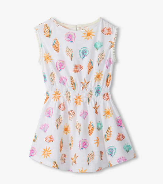 Girls Shells and Sunshine Smocked Waist Dress - Hatley Girls