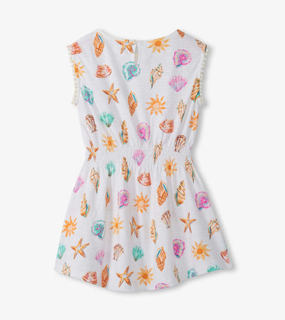 Girls Shells and Sunshine Smocked Waist Dress - Hatley Girls