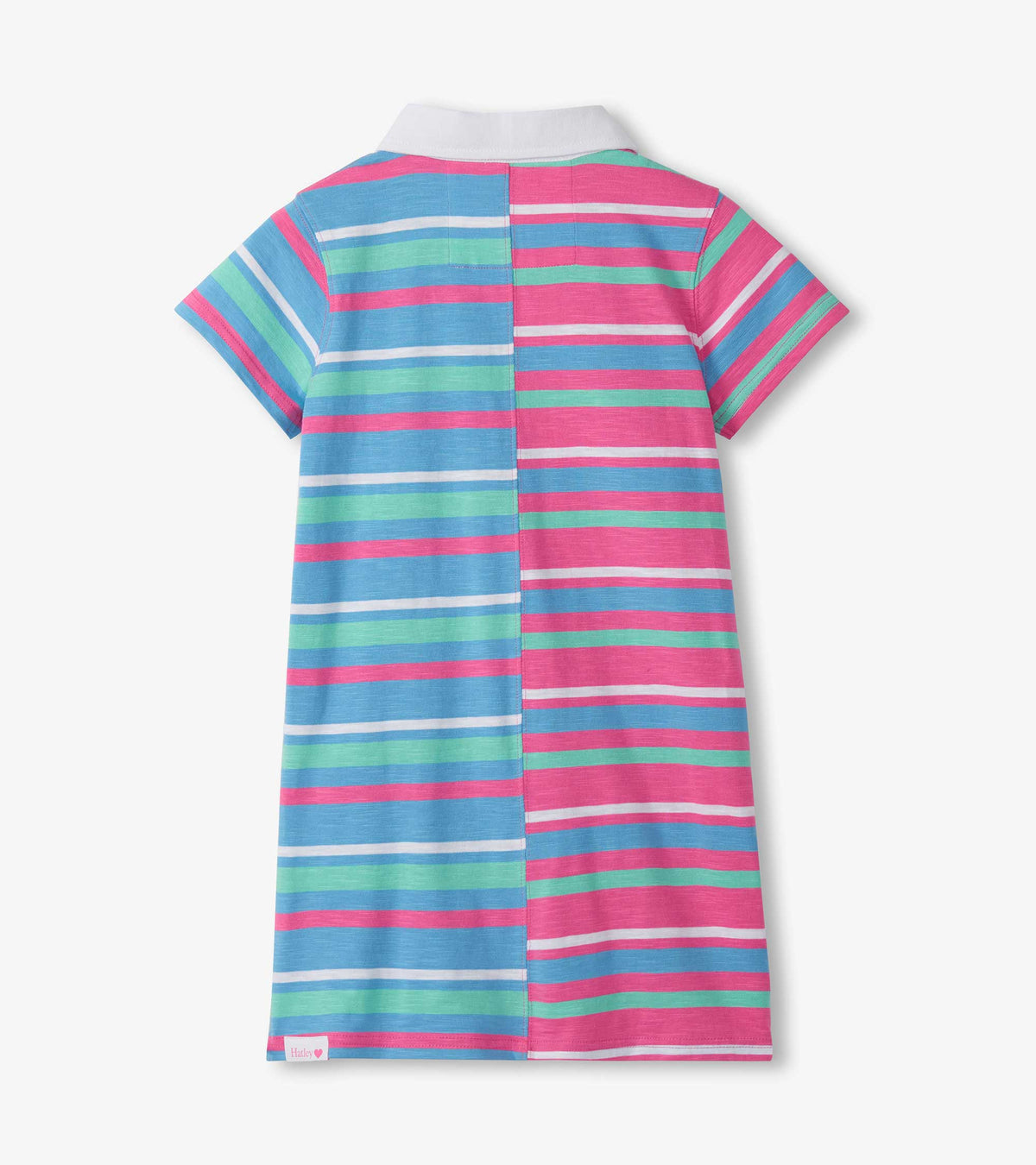 Girls Mixed Stripes Cotton Polo Dress - Hatley Girls