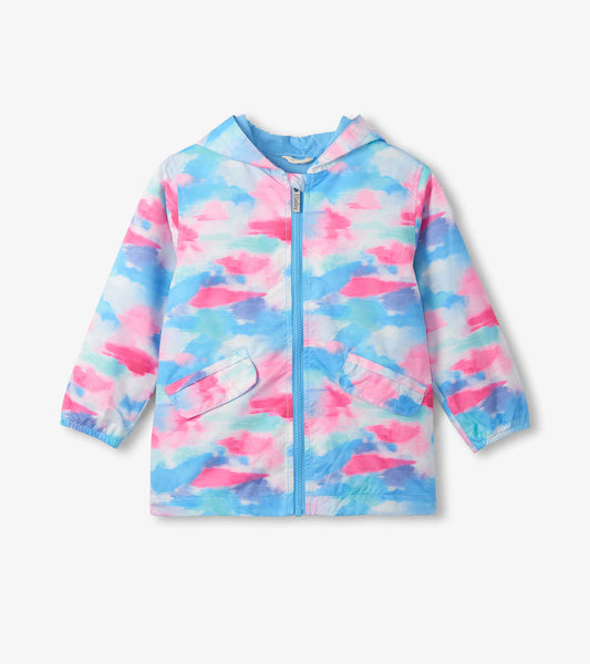 Girls Sunset Tie Dye Microfiber Rain Jacket - Hatley Girls