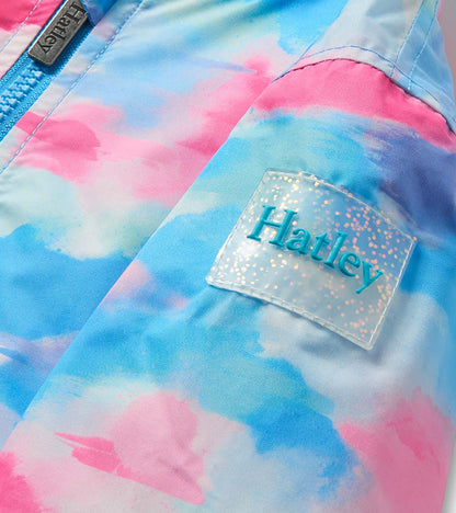 Girls Sunset Tie Dye Microfiber Rain Jacket - Hatley Girls