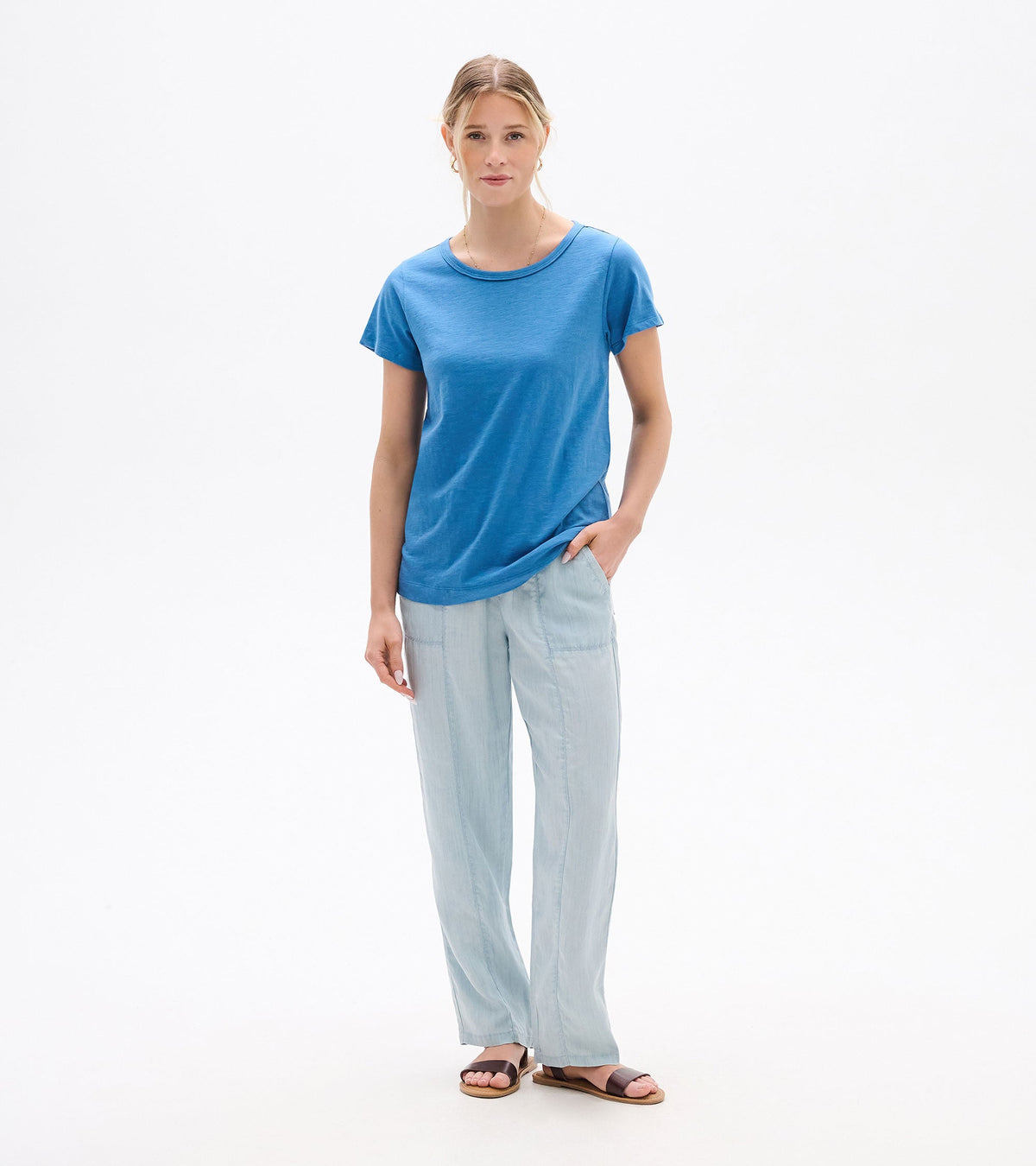Essential Crew Neck Tee - Star Sapphire - Hatley Women